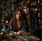 Ведунья и Зельевар. (Льняная Нимфа)
